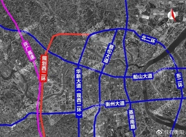 衡阳市二环最新规划图