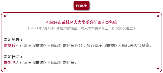 河北省政府最新任免